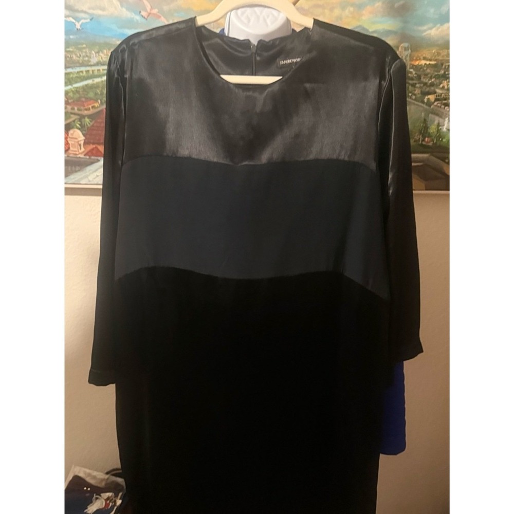 NWT Emporio Armani Mixed-Media Dress - IT 48 (US 12)
